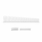 NIBL Petal click-on nails clear veneer set in all 12 sizes with Mount A and Mount B